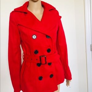 Red Bongo Pea Jacket